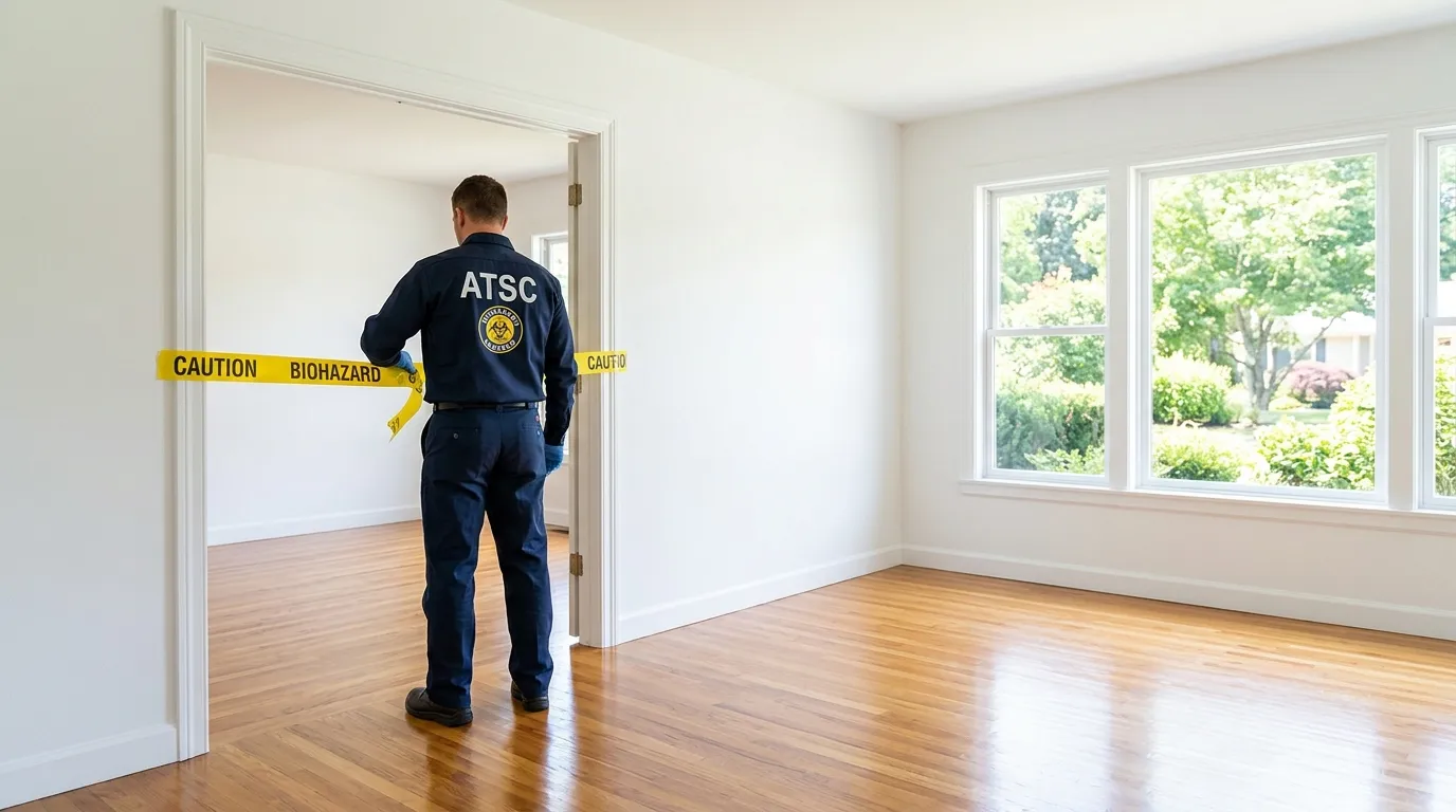 Certified biohazard cleanup crew performing Crime Scene Cleanup in Warwick